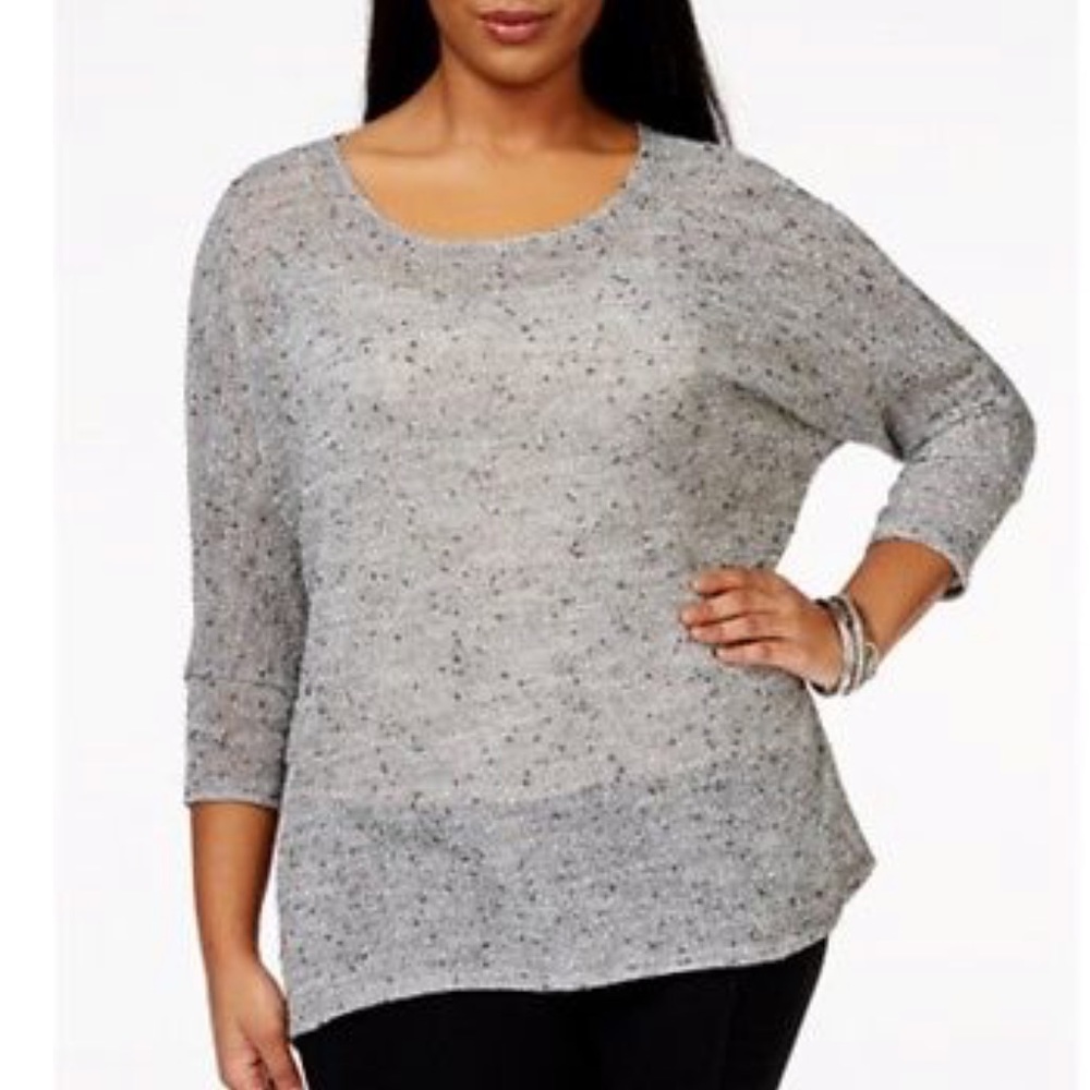 Oversized grey thin shirt